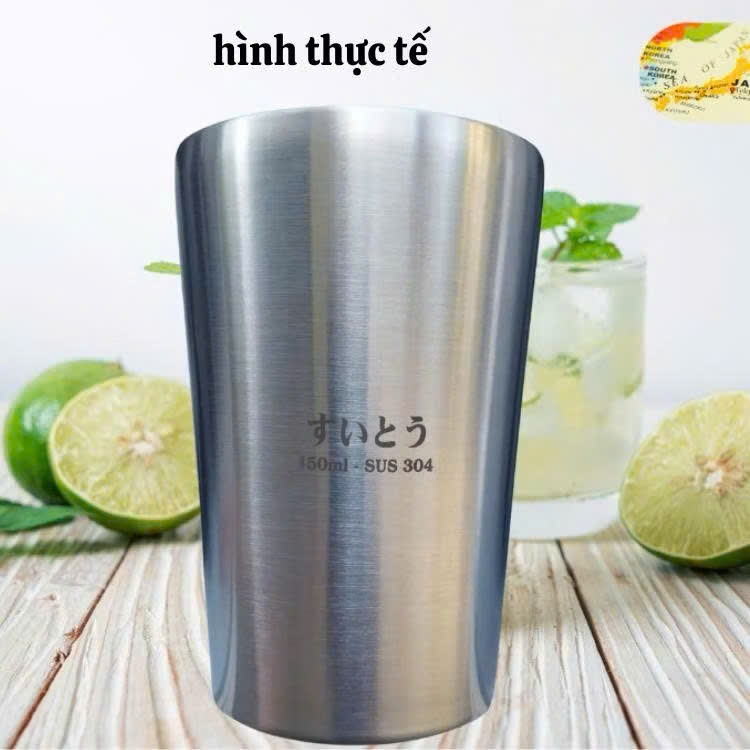 Ly uống nước Nhật Bản inox 304 dung tích 450ml