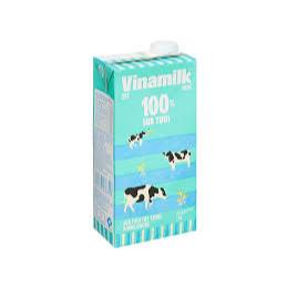 Combo 5 hộp Sữa tươi tiệt trùng không đường Vinamilk 100% Sữa tươi hộp 1 lít