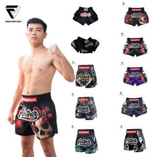  Quần Muay Thái Another Boxer Chất Liệu Satin Cao Cấp Sang Trọng 2025 