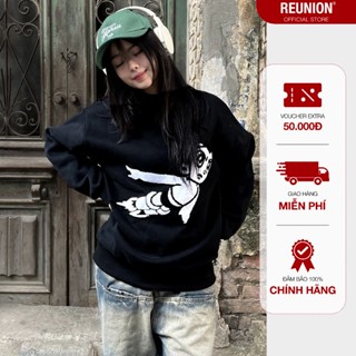 REUNION Sweater R'ASTROBOY- Áo nỉ bông form oversize thêu xù chính hãng local brand REUNION