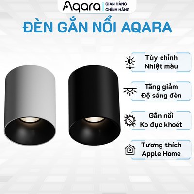 Đèn lon Aqara Surface T1 bản Quốc Tế - Hoàn màu cao Ra90, Chỉnh nhiệt màu, Hỗ trợ Apple HomeKit - Cần có Hub Aqara