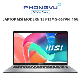 Laptop MSI Modern 15 F13MG-667VN - Core i5-1334U - 16GB - 512GB - 15.6" FHD IPS - Bảo hành 24 tháng