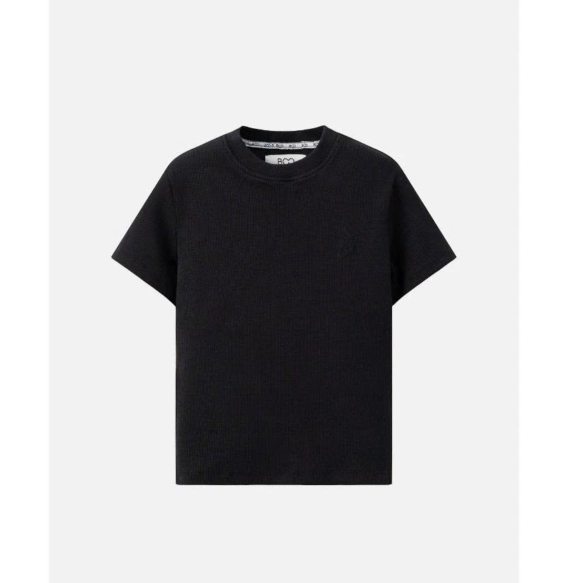 Áo phông BOO crop fitted thêu logo ESS thoáng mát