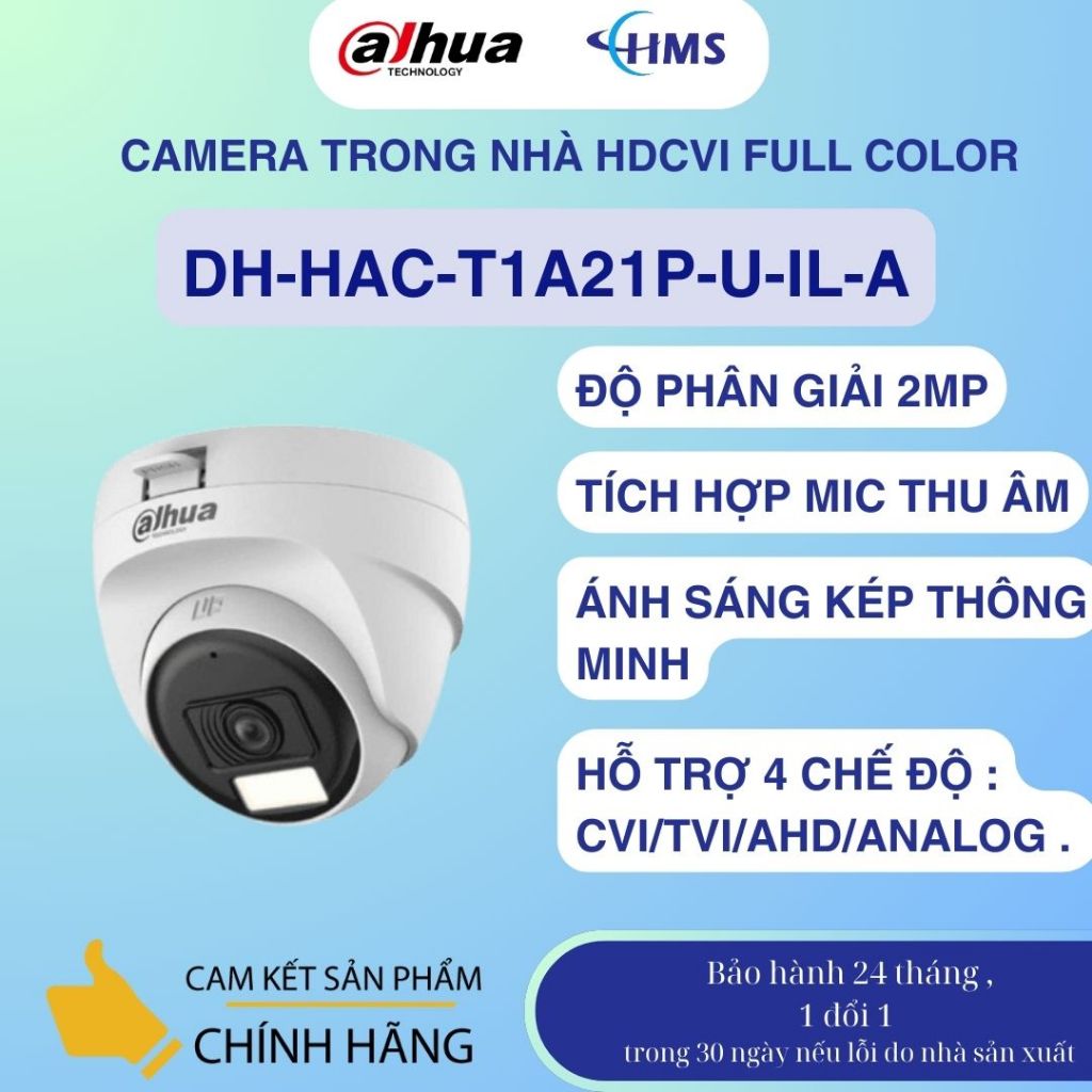 Camera Dahua màu mic trong nhà T1A21P-u-il-a