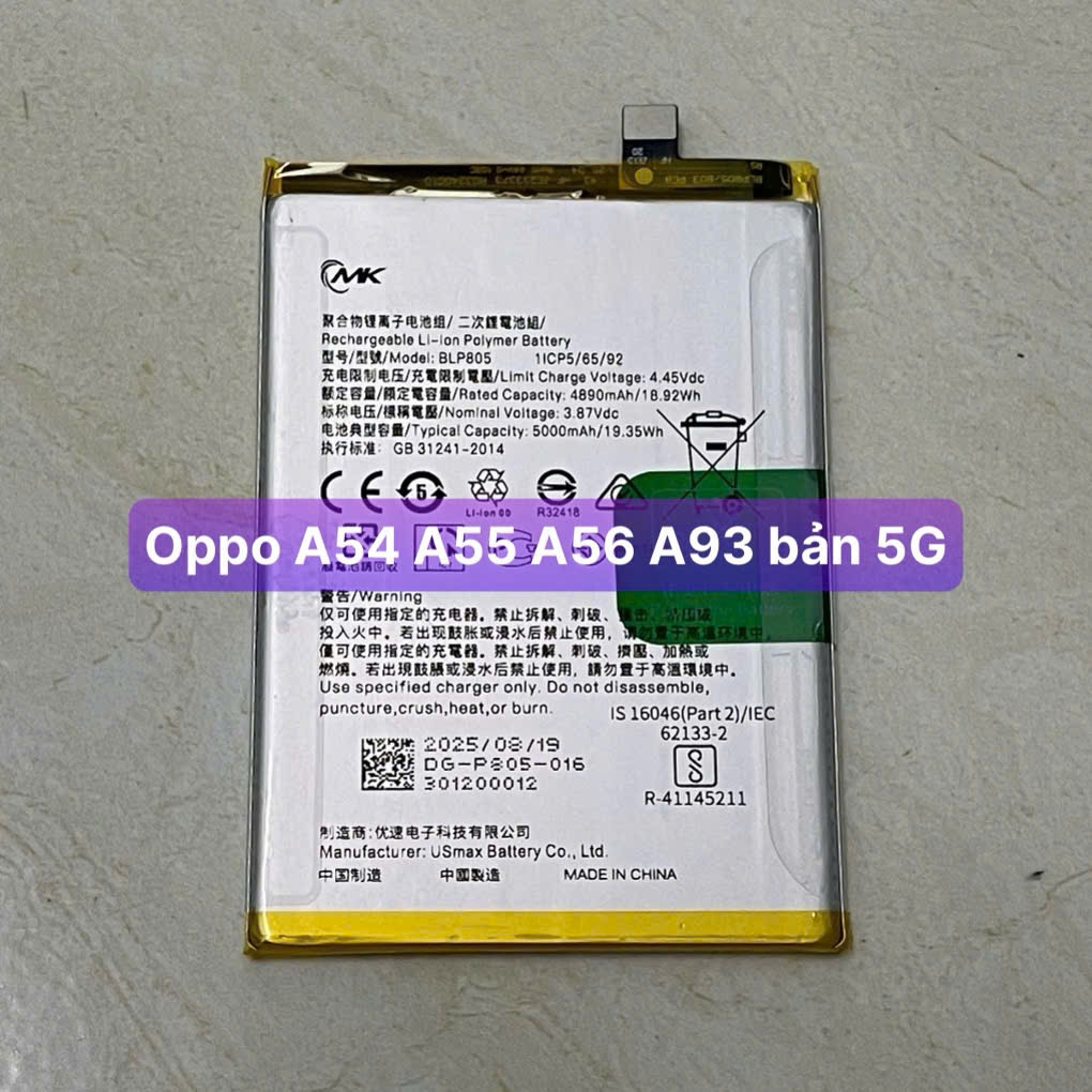pin oppo A56 5G model BLP805 ,sản phẩm bảo hành 6 tháng