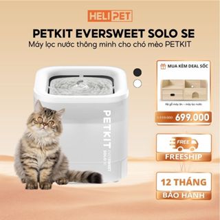 Máy Lọc Nước Cho Chó Mèo Bơm Không Dây PETKIT Solo SE - HeLiPet