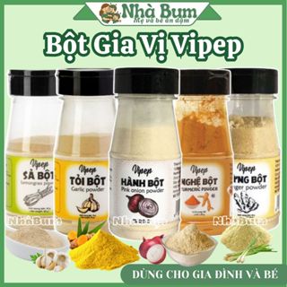 Gia vị Vipep Bột hành tỏi quế nghệ cà ri sả gừng ớt cari cho bé/gia đình