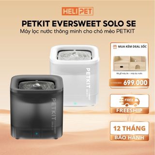 Máy Lọc Nước Cho Chó Mèo PETKIT Eversweet Solo SE sử dụng bơm không dây thế hệ 3.0 - HeLiPet
