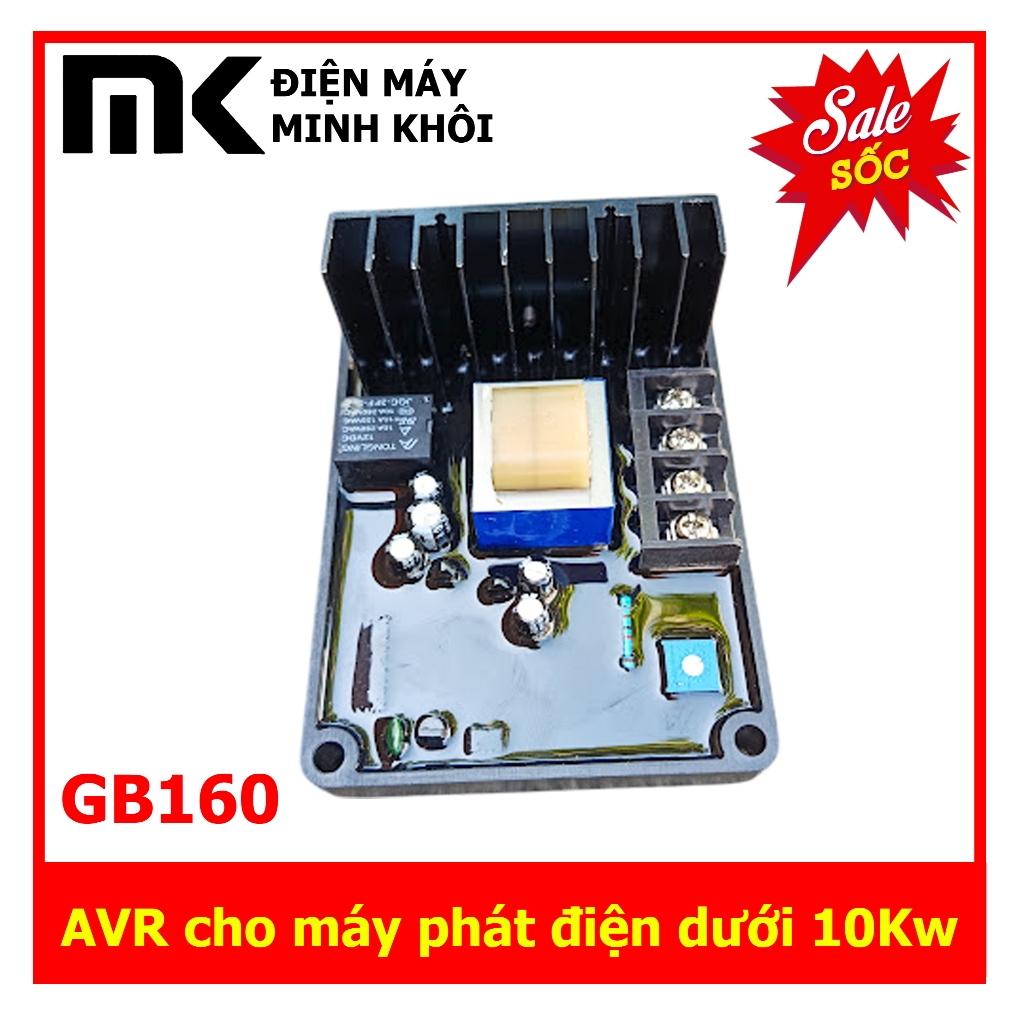 AVR GB160 ổn định điện cho máy phát điện 220V dưới 10Kw