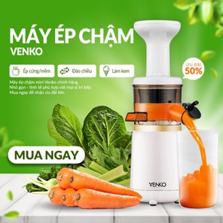  Máy ép chậm Venko VS-M150 ép trái cây rau củ kiệt bã 97% làm kem làm sữa hạt kèm cốc đựng và chổi 