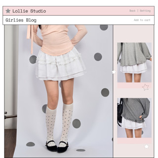 LOLLIE STUDIO - Chân váy ngắn linen cotton hoạ tiết kẻ chìm Kano Skirt TKC63