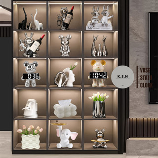 Tượng Trang Trí Tủ Sang Trọng, Tượng Decor Phòng Khách Hiện Đại, Trang Trí Tủ Rượu, Đồ Decor Kệ Ti Vi KENDECOR