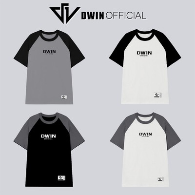 Áo thun raglan nam nữ DWIN phông tay lỡ cotton unisex form rộng basic local brand AT01C