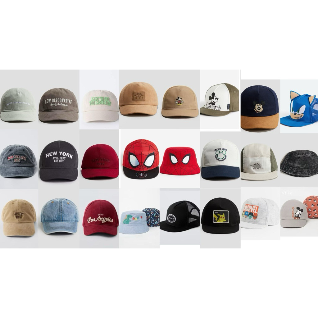 Mũ HM Zara AUTH US UK JP săn sale cho bé(6m-11y) new 2026