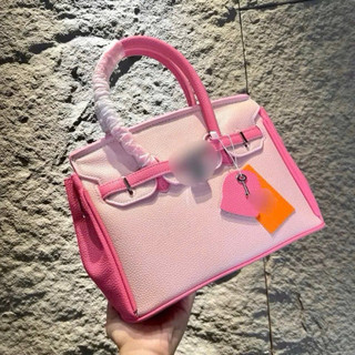 (Full-Box) Túi H dáng Bi.kin da mềm TAG BẠC size 25 cm TẶNG KÈM PHỤ KIỆN cầm tay đeo chéo sang chảnh