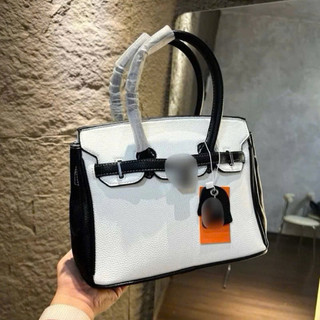 (Full-Box) Túi H dáng Bi.kin da mềm TAG BẠC size 25 cm TẶNG KÈM PHỤ KIỆN cầm tay đeo chéo sang chảnh
