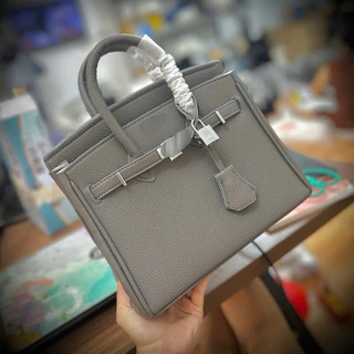 (Full-Box) Túi H dáng Bi.kin da mềm TAG BẠC size 25 cm TẶNG KÈM PHỤ KIỆN cầm tay đeo chéo sang chảnh