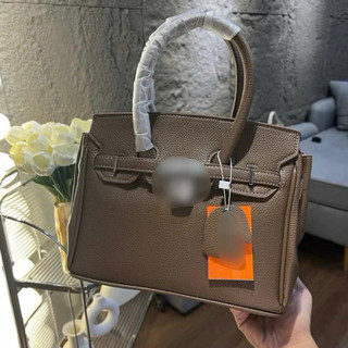 (Full-Box) Túi H dáng Bi.kin da mềm TAG BẠC size 25 cm TẶNG KÈM PHỤ KIỆN cầm tay đeo chéo sang chảnh