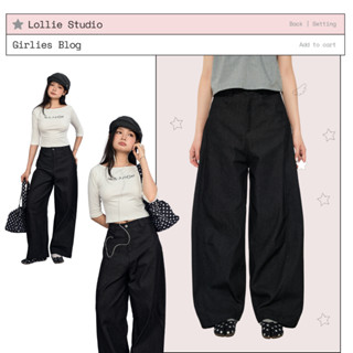 LOLLIE STUDIO - Quần denim ống rộng dáng cullotes tôn dáng dành cho nữ Shizu Culottes TKQ54