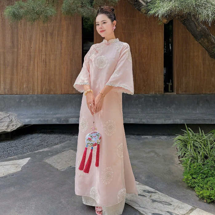 Áo dài cách tân 4 tà Ngọc Diện LINN Design