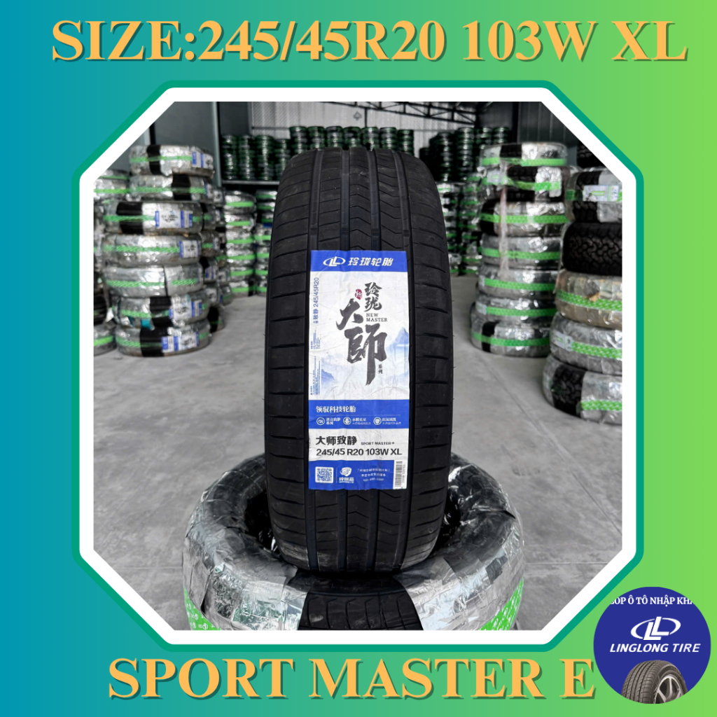[FREESHIP EXTRA] Lốp (Vỏ) xe Linglong 245/45R20 Sport Master - Lốp Vinfast VF8 Plus