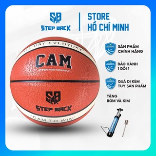 Bóng rổ da CAM STEP BACK, Bóng rổ da PU, Chơi indoor và outdoor, chính hãng STEP BACK