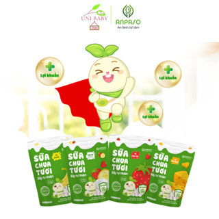 Sữa chua sấy Anpaso, sữa chua sấy tự nhiên, công nghệ sấy thăng hoa giữ trọn hương vị hộp 20g