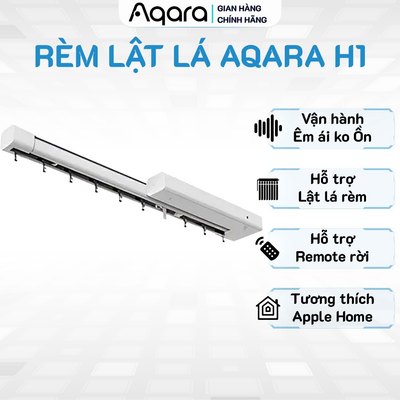 Động cơ rèm lật lá Aqara H1 - Xoay lá độ chính xác cao, Hỗ trợ xoay 180 độ, Hoạt động êm ái, Hỗ trợ HomeKit, Cần có Hub