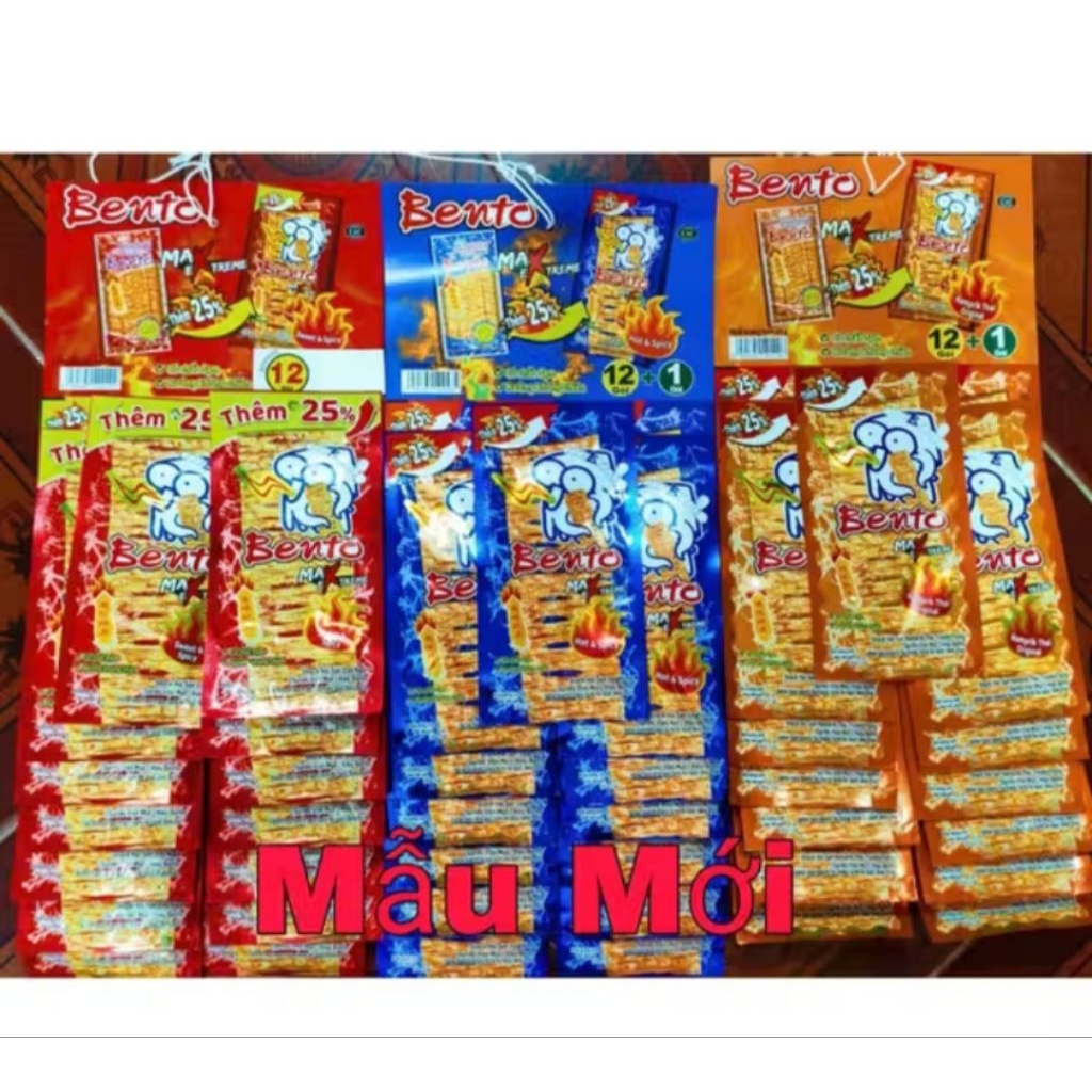 ( Lốc 13 gói ) Mực bento có 3 vị gói 6g