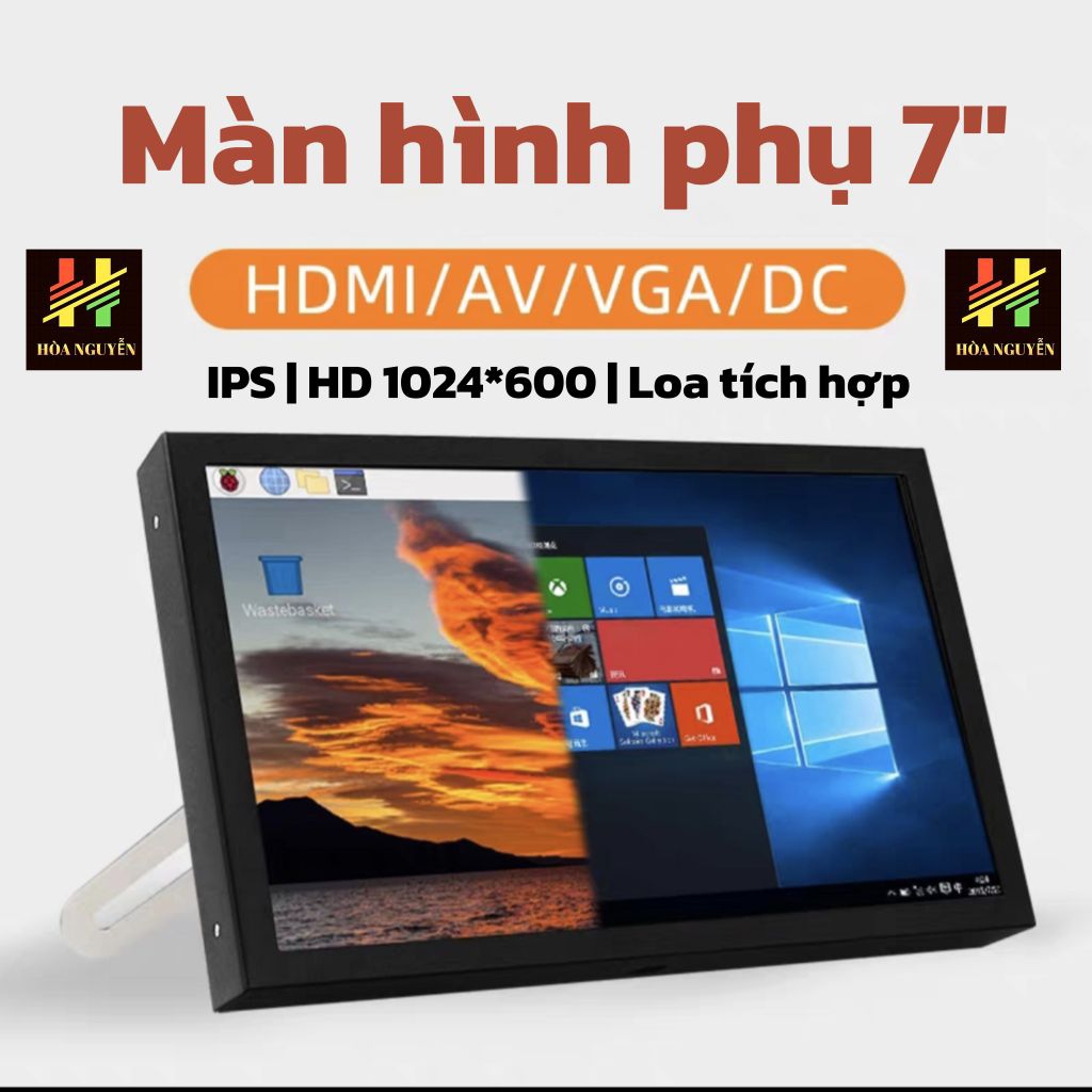 (Hỏa tốc hcm rẻ nhất) Màn hình phụ 7inch kết nối HDMI/VGA