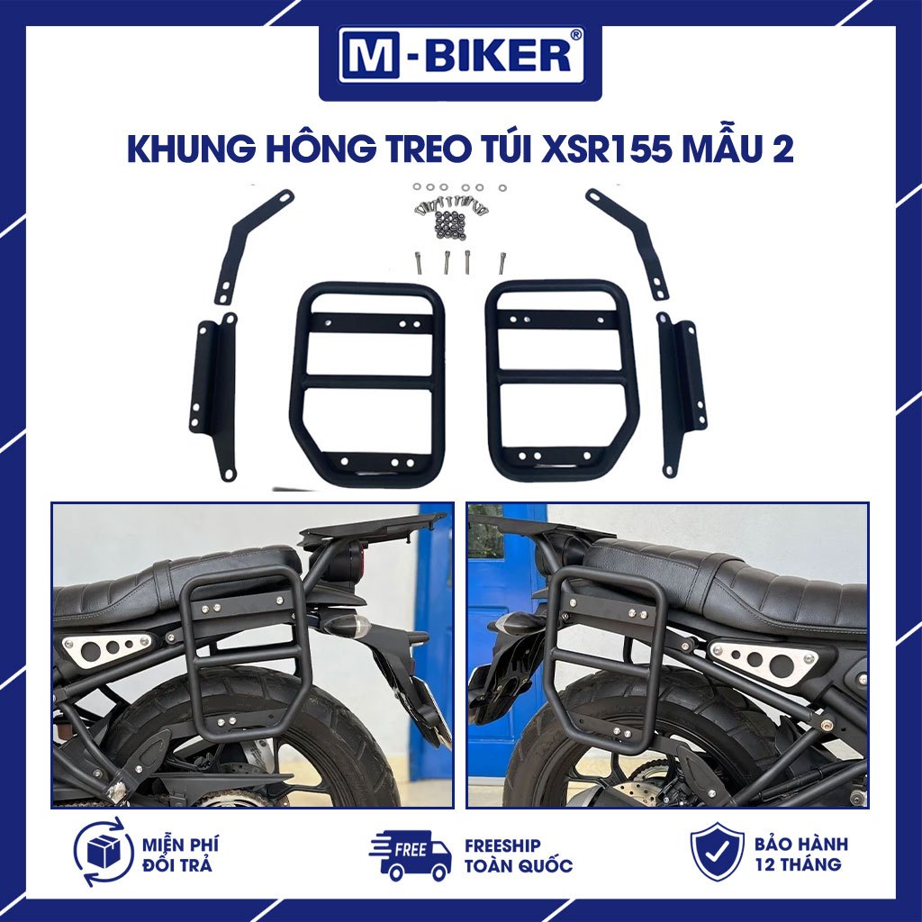 Khung treo túi hông XSR 155, Khung treo bình xăng dự phòng dành cho Yamaha XSR 155