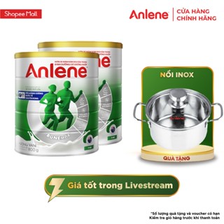 [KOL] Combo 2 lon Sữa Bột Anlene Hương Vanilla 800g/hộp (trên 30 tuổi)