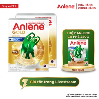 [KOL] Combo 2 hộp sữa bột Anlene Gold hương vani hộp 1.2kg/lon