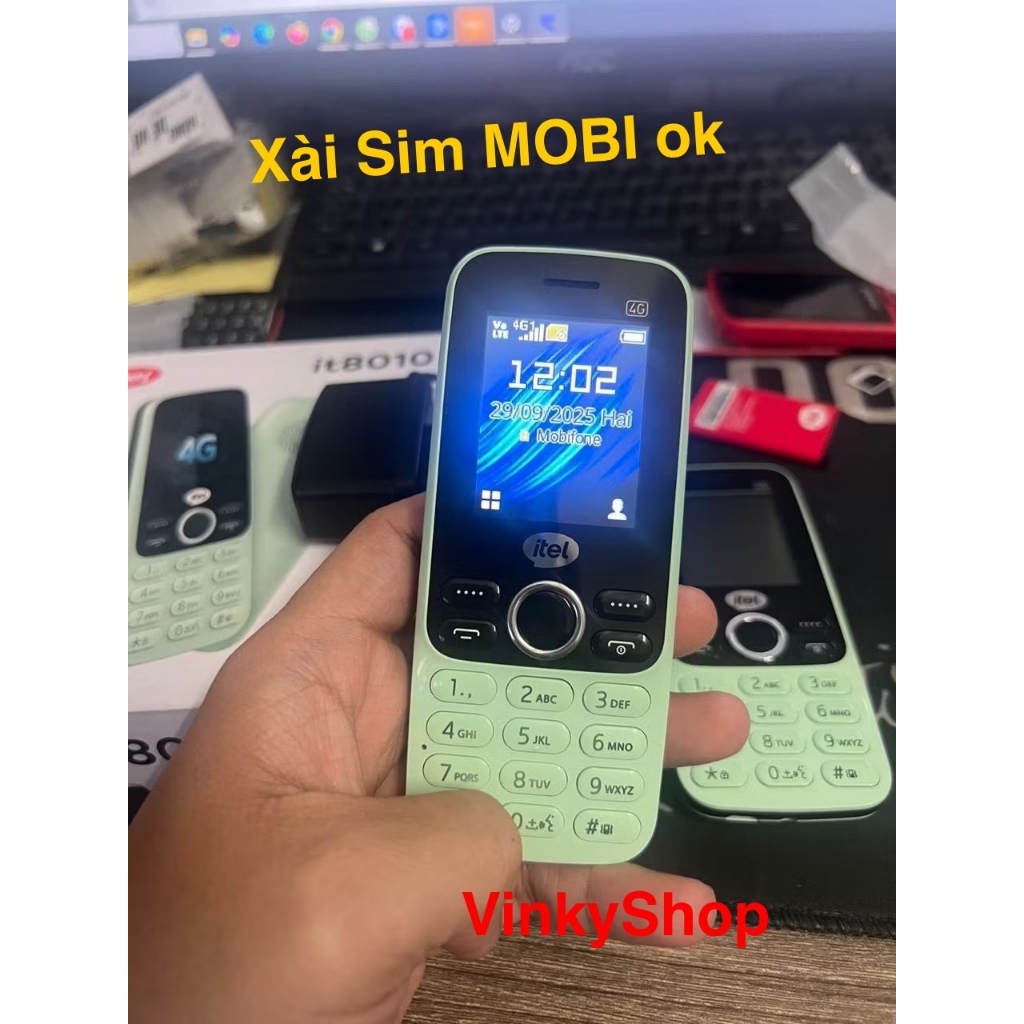 Điện thoại 4G Itel it8010 4G(LTE), 2 sim, ưu điểm dùng được pin 5C - Hàng chính hãng