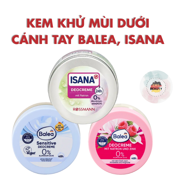 Kem Khử Mùi Hôi Nách Nội Địa Đức Balea ISANA Chống Hôi, Nách Ướt, Khử Mùi 48 Giờ