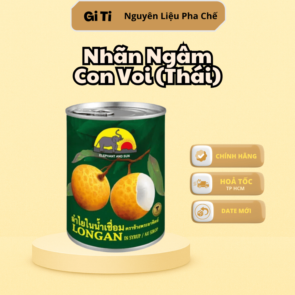Nhãn Ngâm Con Voi Thái Lan 565gr