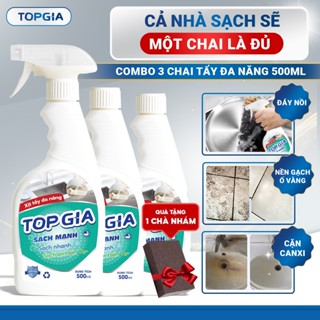 Xịt Tẩy Đa Năng 500ml Topgia, Tẩy Rửa Nhà Bếp, Tẩy Sạch Mọi Vết Bẩn Công Nghệ Ion Từ Trường