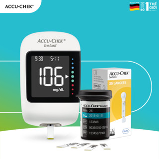 [Combo Đơn Giản] Máy Đo Đường Huyết ACCU-CHEK Instant Kèm Hộp 25 Que Thử & 25 Kim Lấy Máu SoftClix