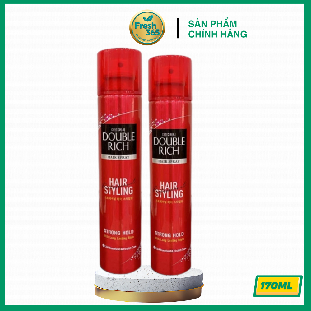 Keo Xịt tóc Double Rich dưỡng tóc 170ml