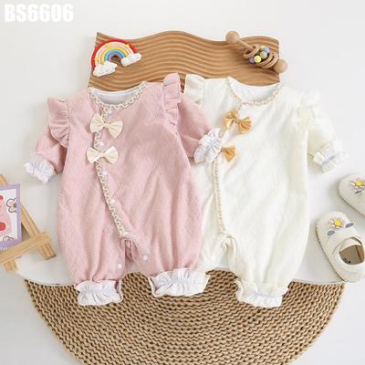 Body Thu Đông Tay Dài Họa Tiết Hồng Cho Bé Gái Sơ Sinh 1 2 Tuổi MINTSCLOSET Quảng Châu BS6613