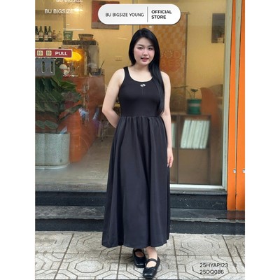 Đầm 2 dây viền BIGSIZE (55kg đến 95kg) – 25DD257 - [BU Bigsize ]
