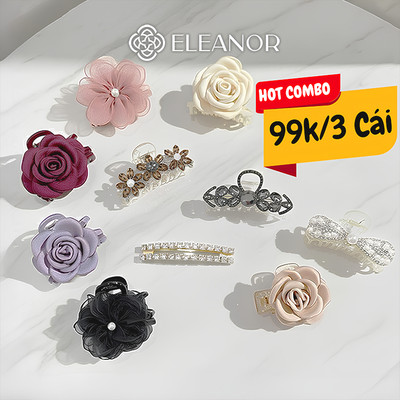 [Mua 3 món bất kì chỉ 109k] Kẹp tóc nữ càng cua Eleanor Accessories đa dạng mẫu mã phụ kiện tóc 10777