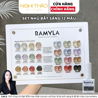 Set sơn gel nhũ bắt sáng RAMYLA 12 màu Nghi Thảo