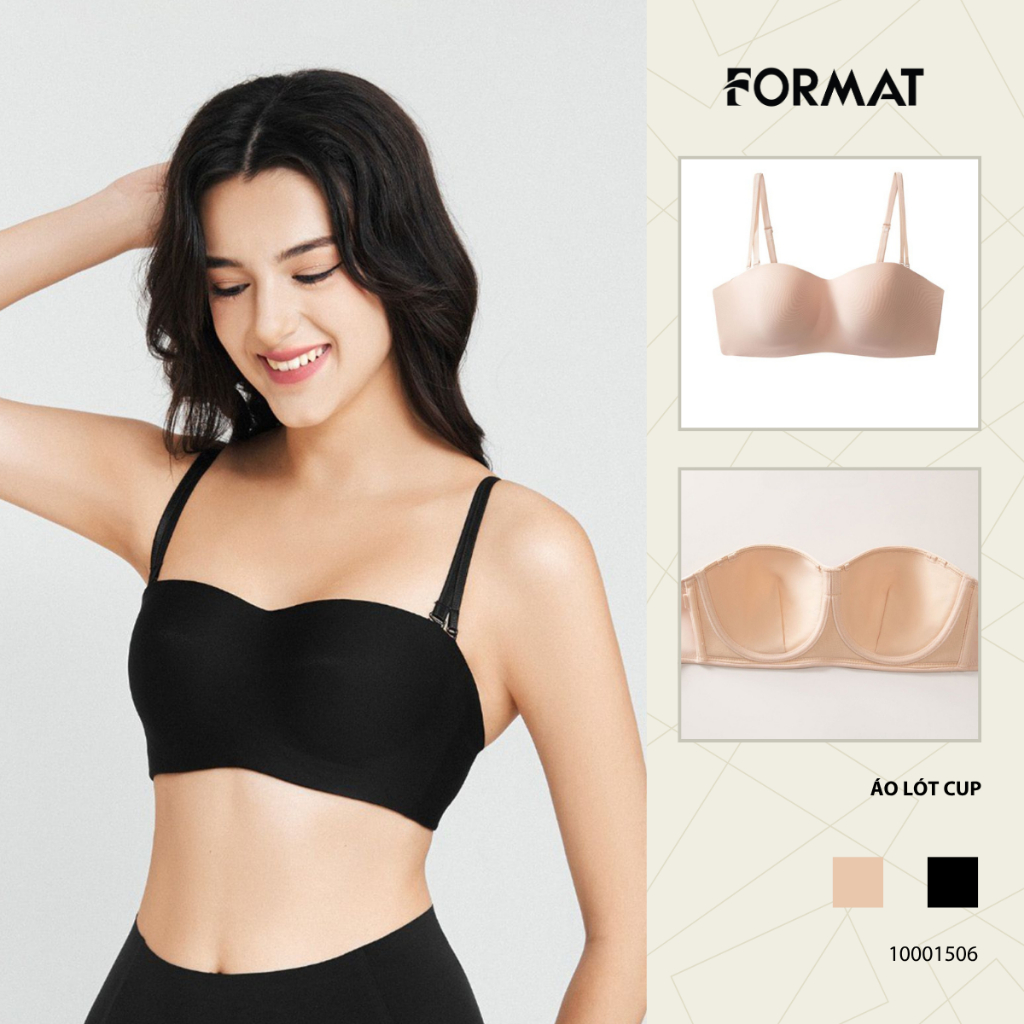 Áo lót cup 1/2 Format 10001506 Áo Lót Có Gọng Format Dây Quai Tháo Rời