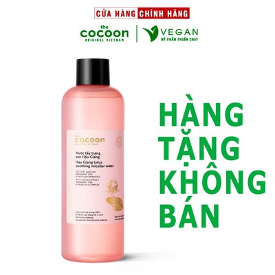 [HÀNG TẶNG KHÔNG BÁN] Nước tẩy trang sen Hậu Giang Cocoon 500ml Mỹ phẩm thuần chay