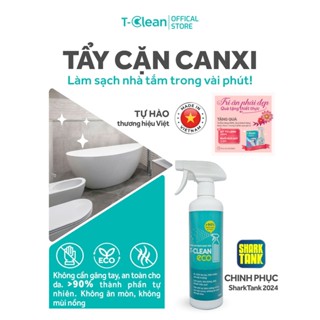 T-Clean Xịt Tẩy Đa Năng Bồn Cầu Sen Vòi Chậu Rửa Gương Kính – 90% Tự Nhiên, Không Hại Da Tay