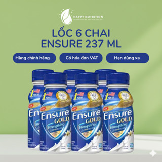   Lốc 6 Chai  Sữa Nước Ensure Gold 237ml  – Hỗ Trợ Bồi Bổ Sức Khỏe Cho Người Già Người Bệnh 