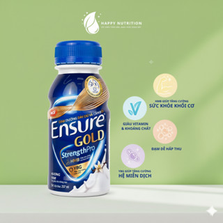  Sữa nước Ensure Gold 237ml – Cho người lớn tuổi người cần bổ sung dinh dưỡng phục hồi sức khỏe 