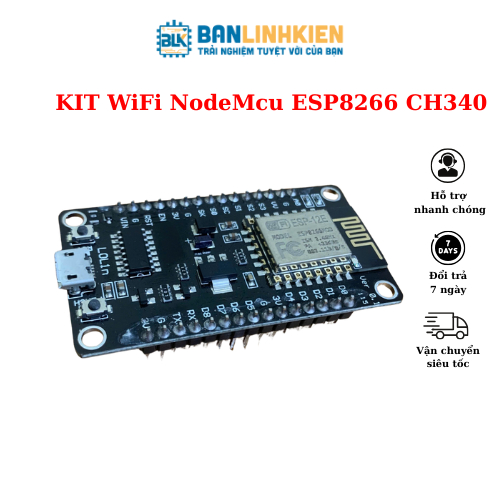 KIT WiFi NodeMcu ESP8266 CH340  Banlinhkien