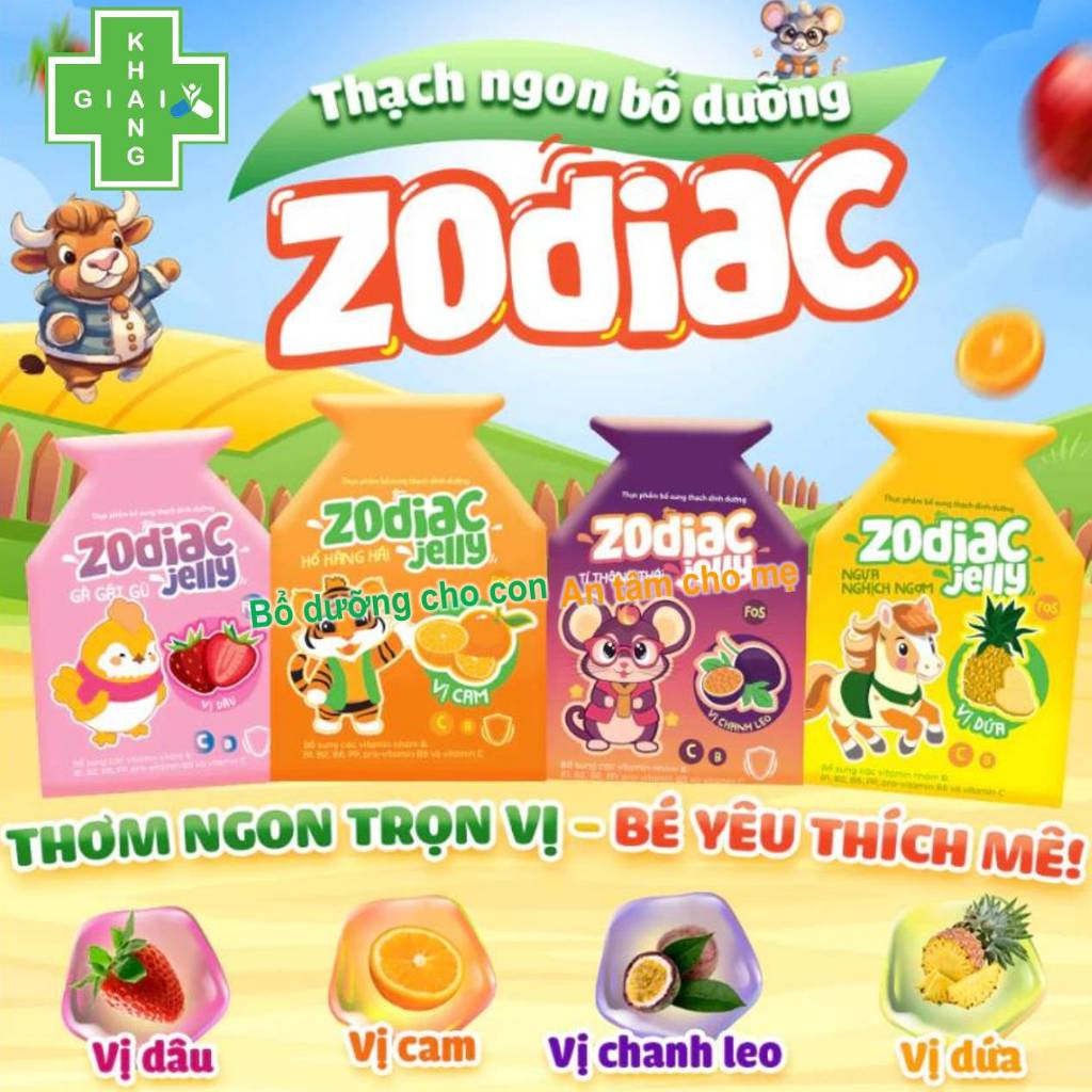 Thạch trái cây Zodiac Jelly (Gói 12 túi)